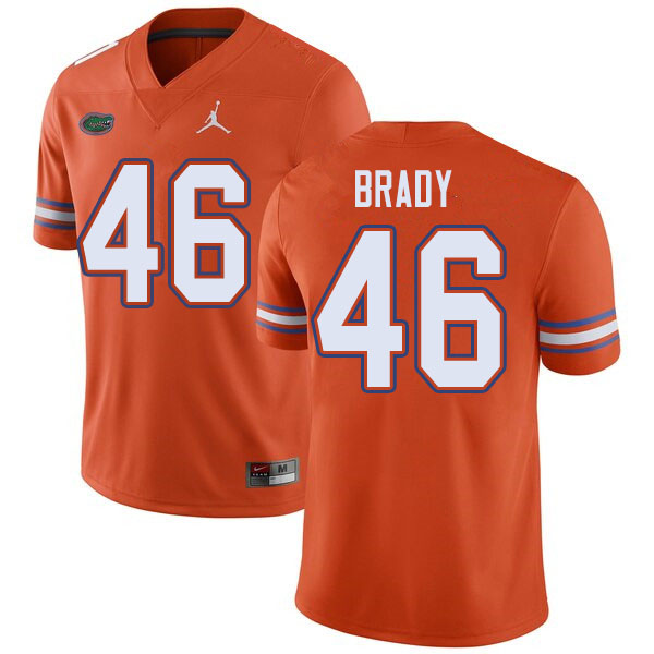 Jordan Brand Men #46 John Brady Florida Gators College Football Jerseys Sale-Orange - Click Image to Close